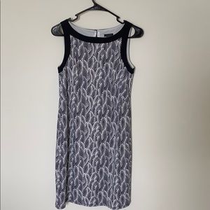 Ann Taylor black and white dress